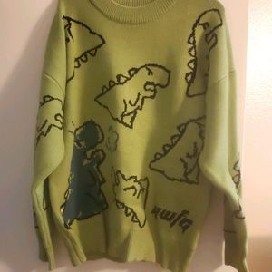 Cute Oversized Dinosaur Sweater
